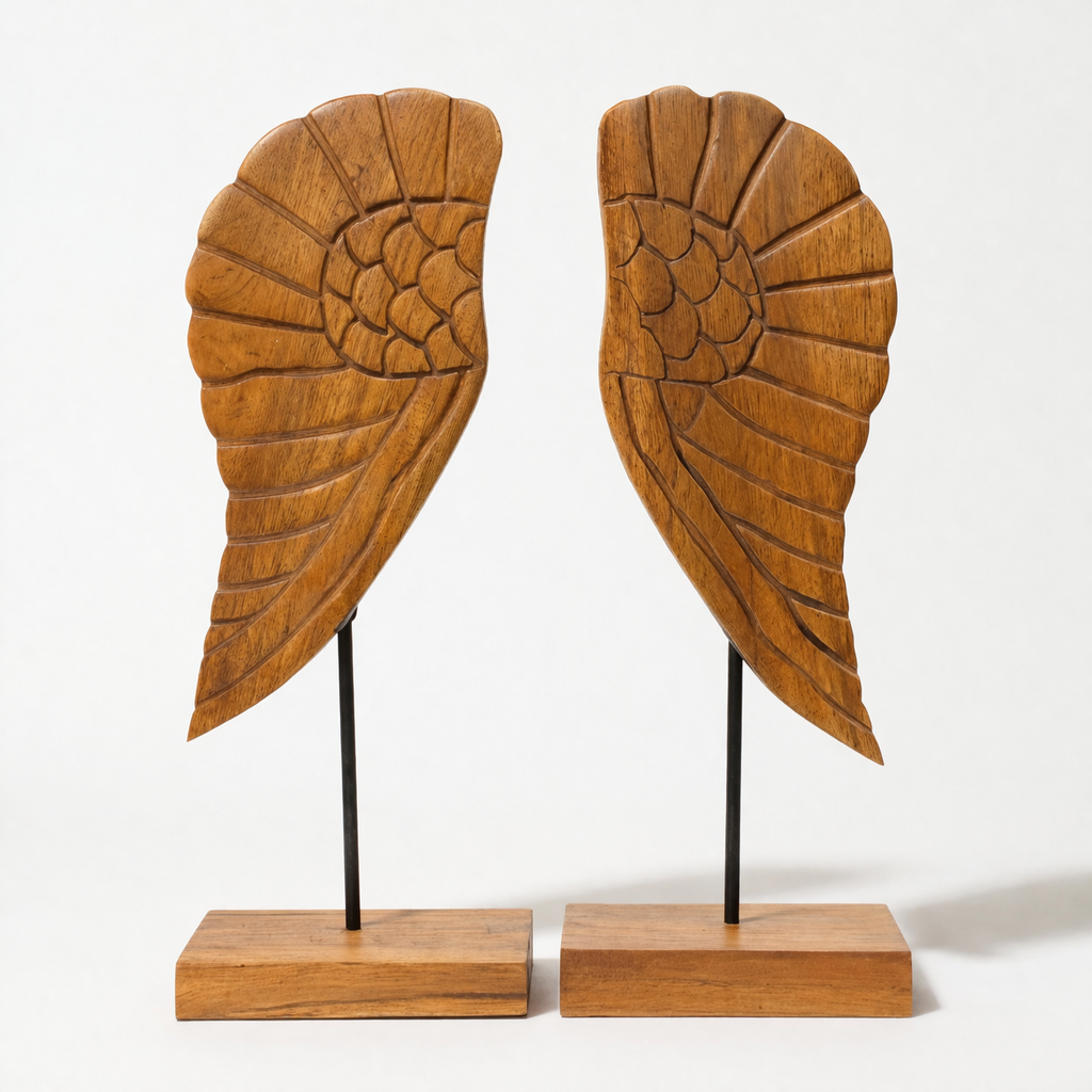 TEAK WINGS BOOKENDS