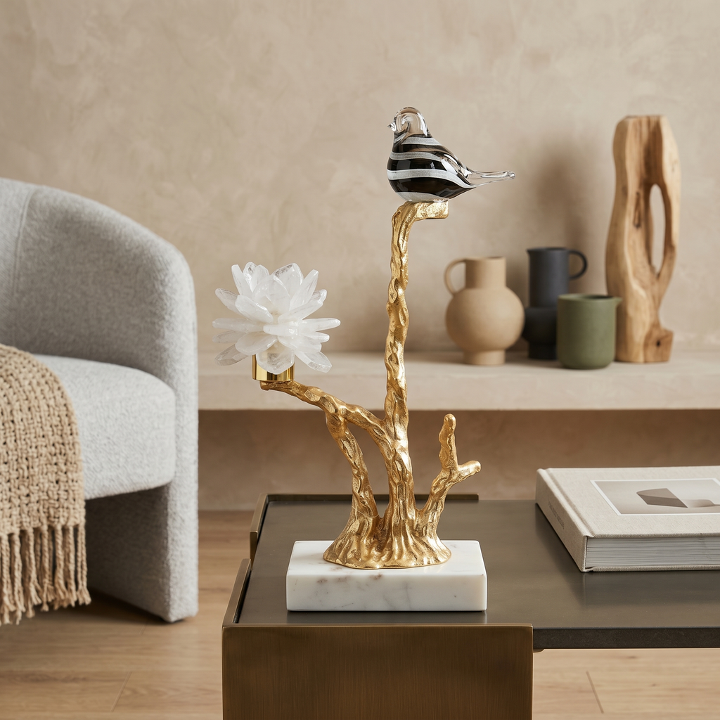 LUXURY BRANCH CANDLE HOLDER DECOR