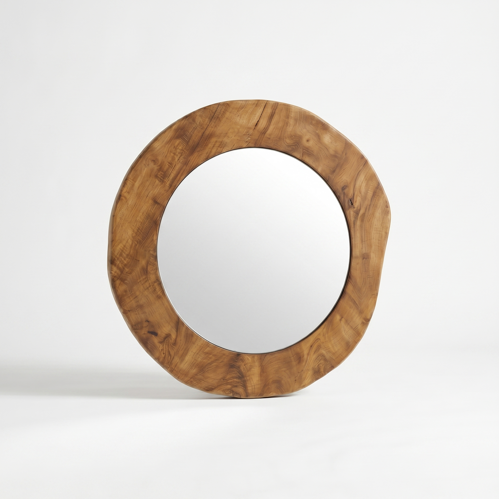 TEAK WALL MIRROR