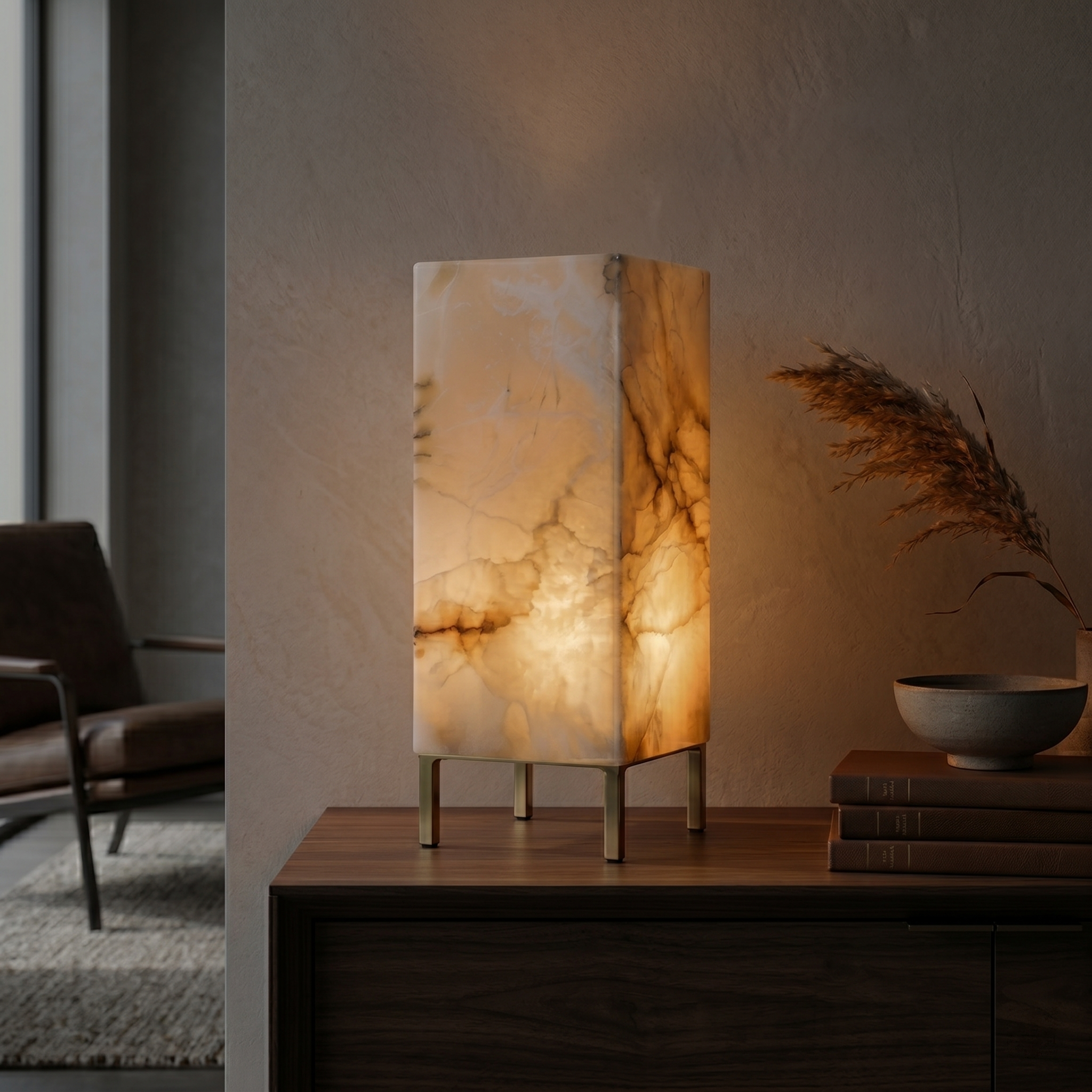 CUBOID MARBLE LAMP