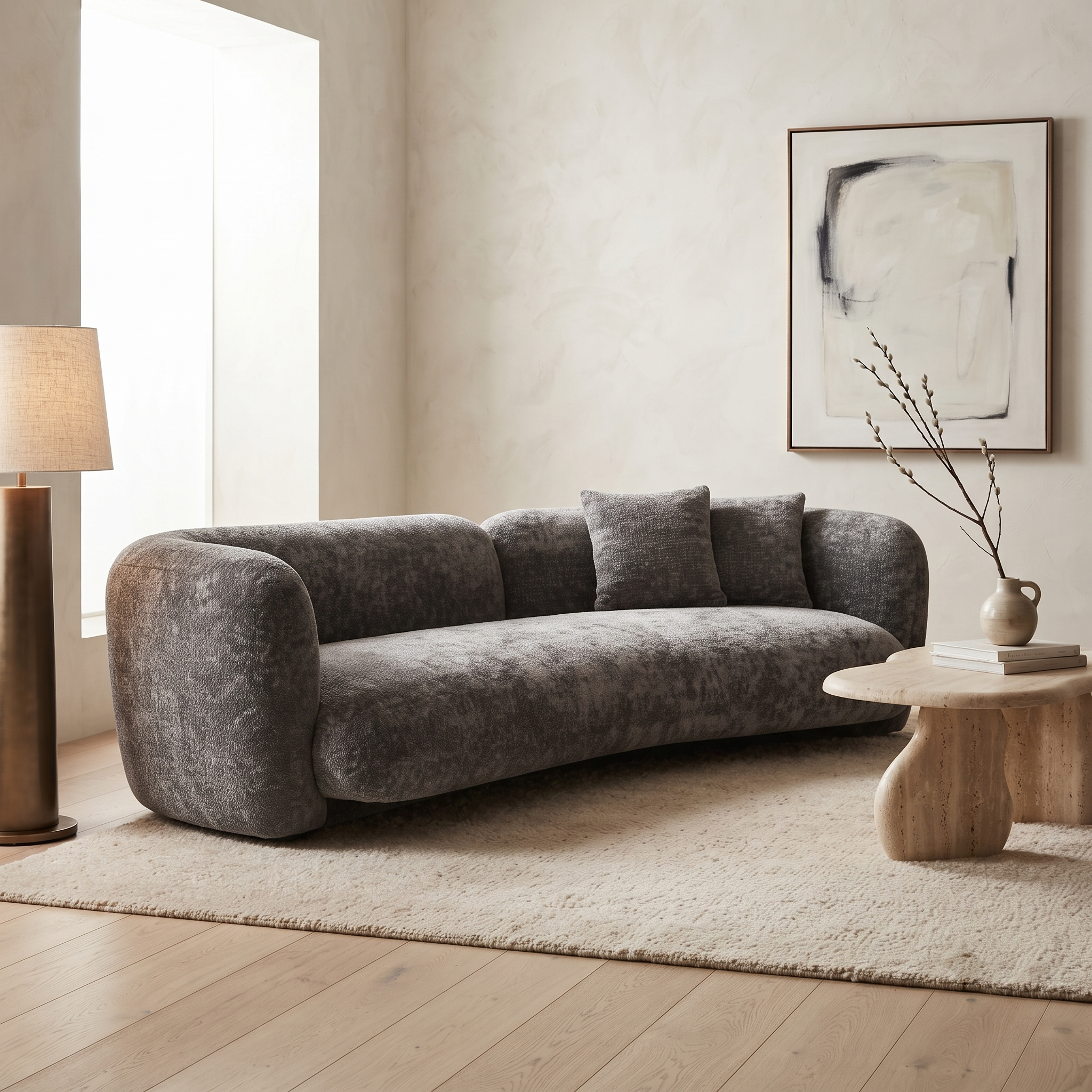 AZENITH 4 SEATER CURVED SOFA