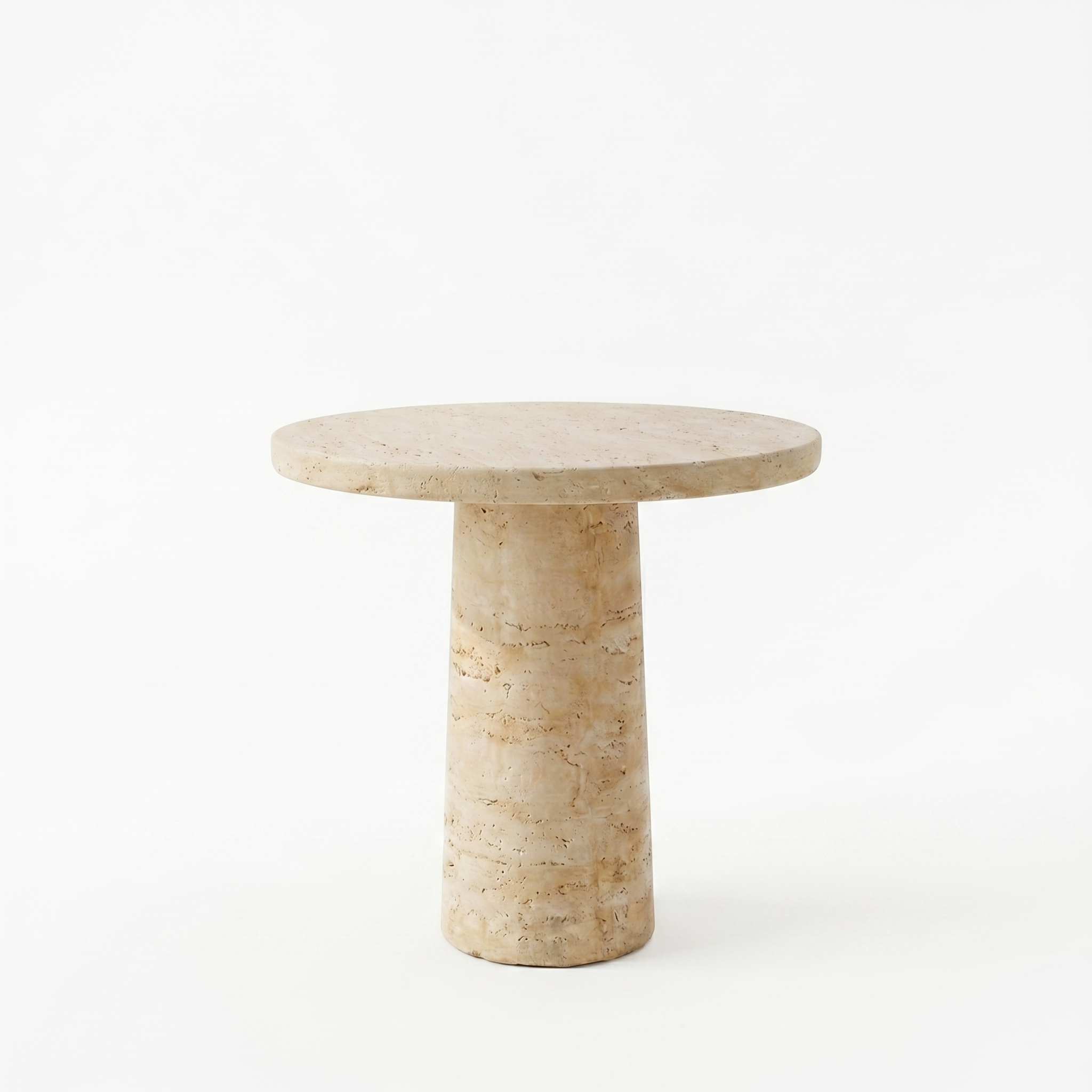 CREAM ROUND  SIDE TABLE