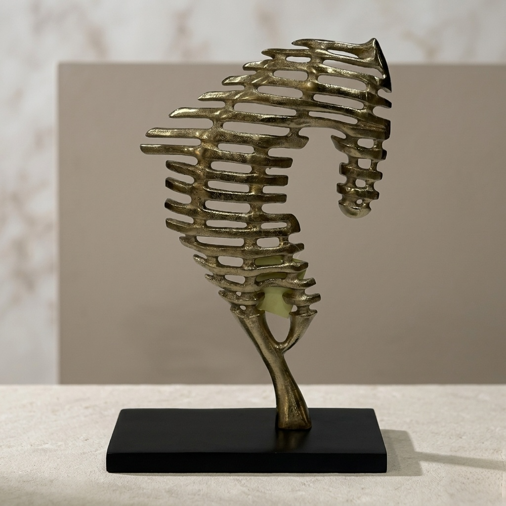 HORSE SCULPTURE ON STAND