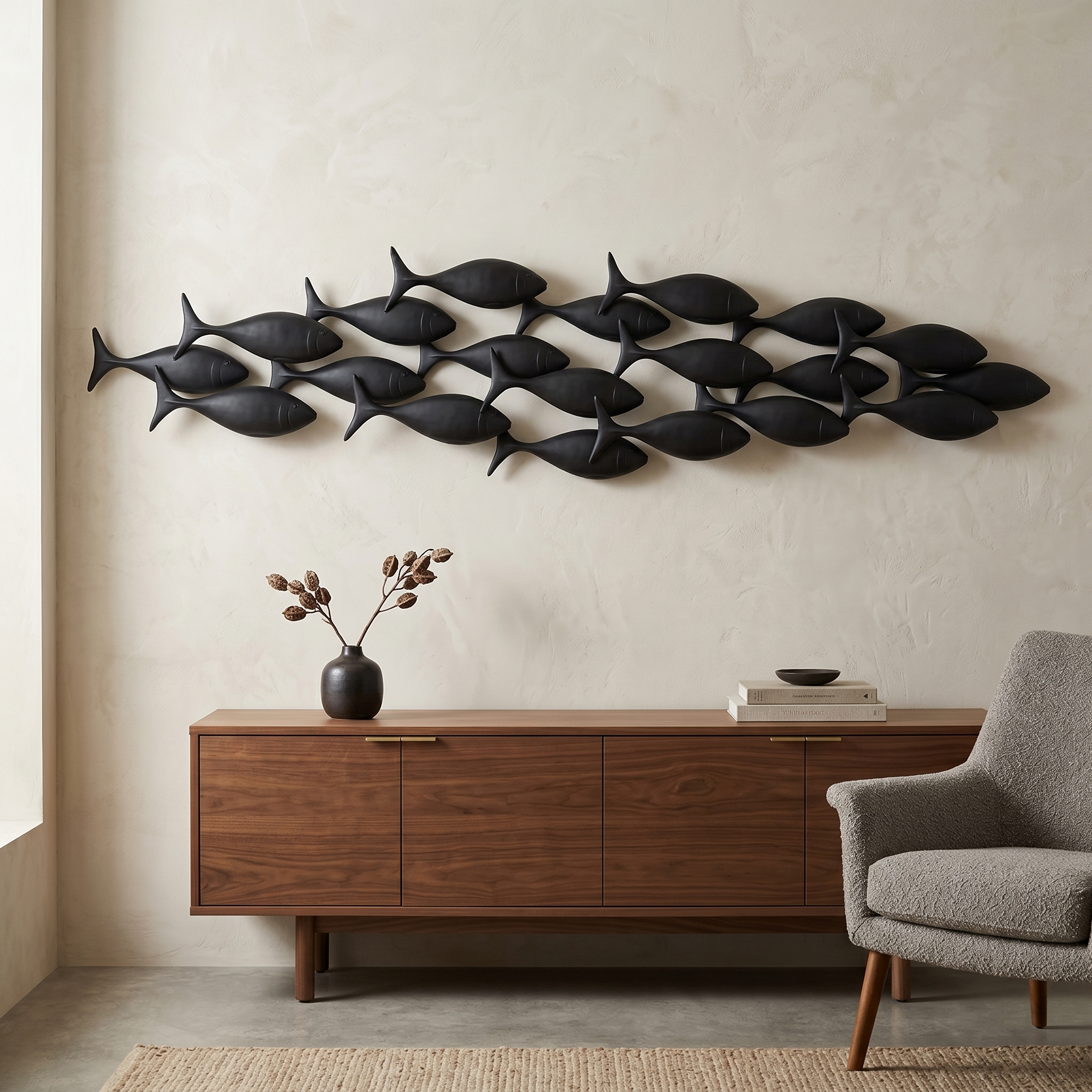 SCHOOL OF TUNA WALL ART