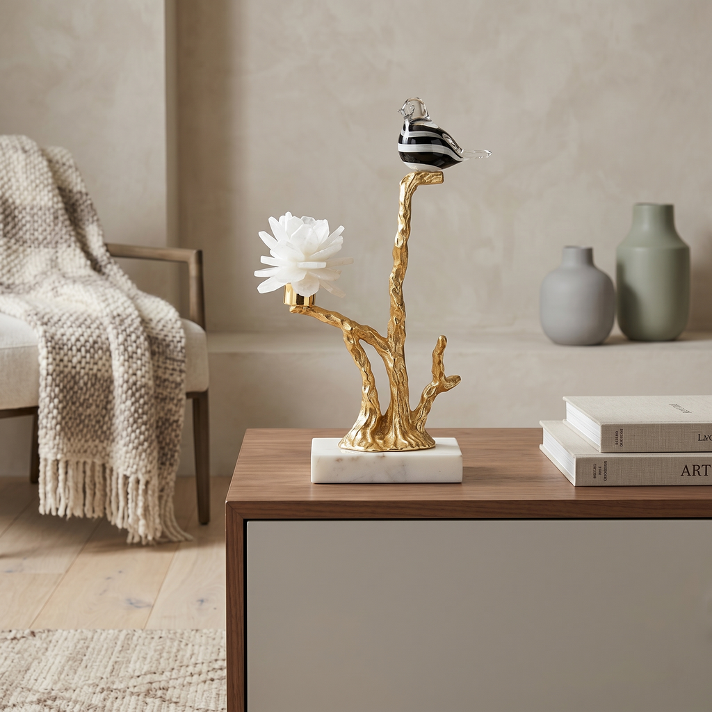 LUXURY BRANCH CANDLE HOLDER DECOR