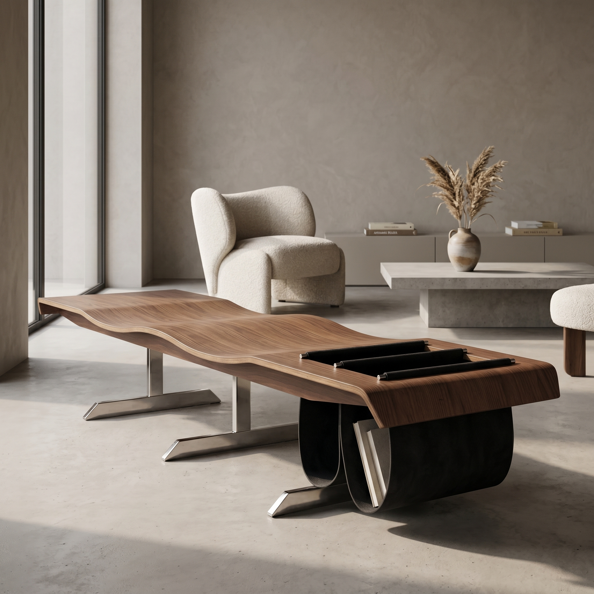 LENIN WOODEN WAVE BENCH