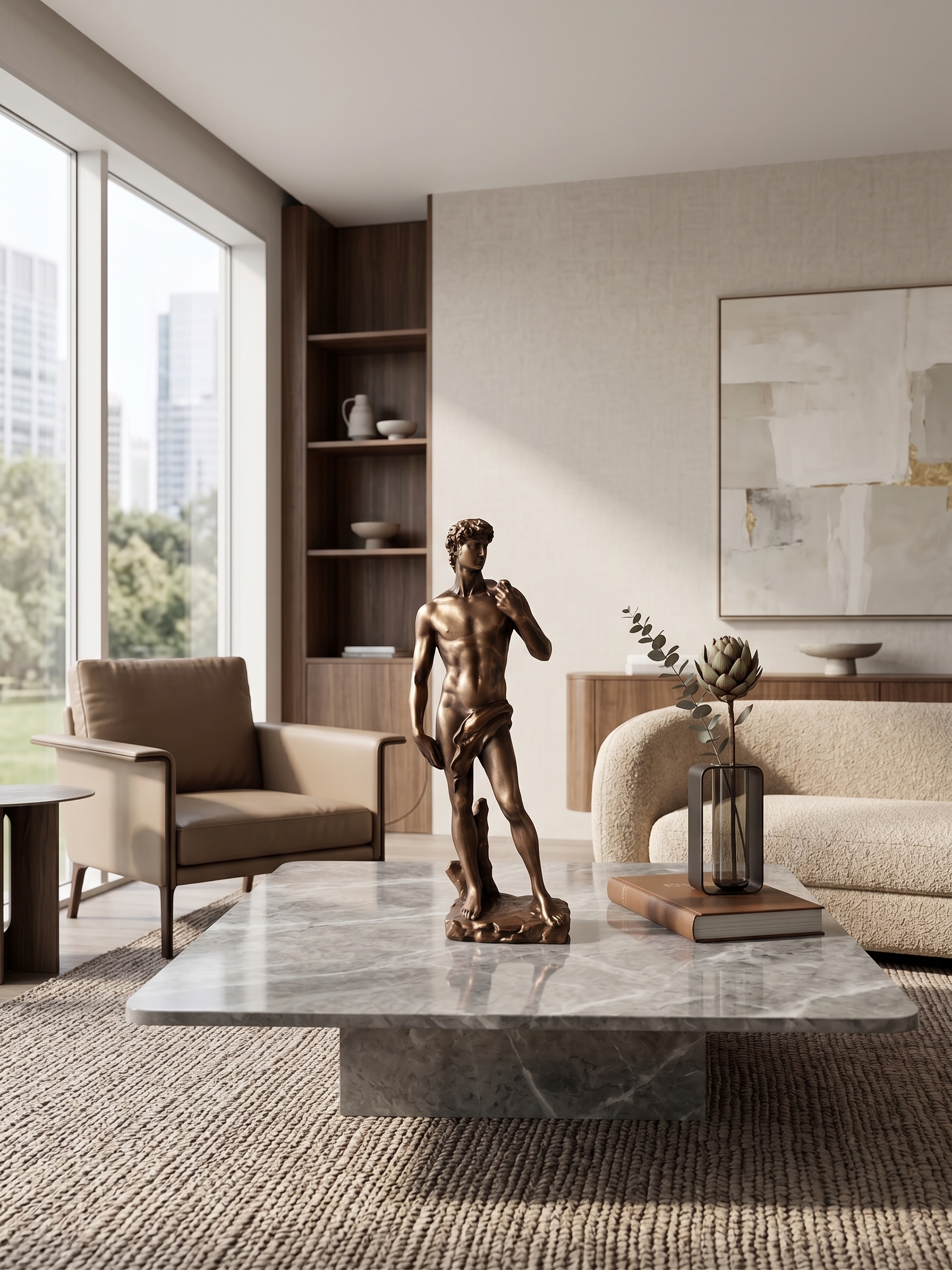 BRONZE DAVID SCULPTURE