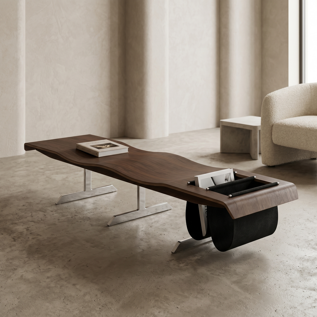 LENIN WOODEN WAVE BENCH
