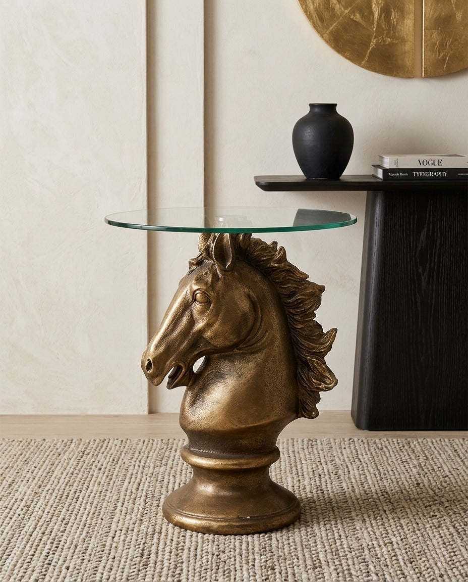 HORSE HEAD ACCENT TABLE