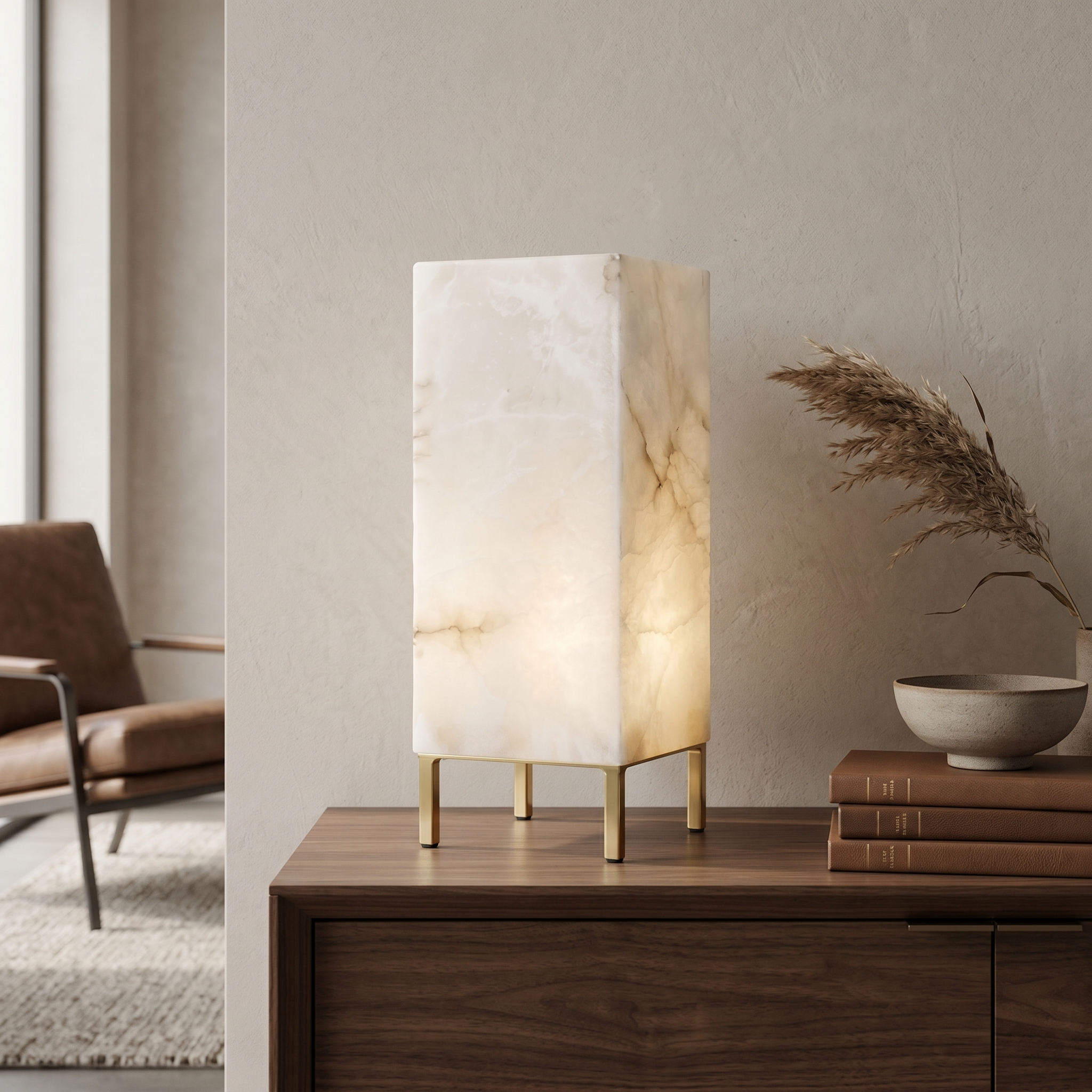 CUBOID MARBLE LAMP