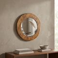 TEAK WALL MIRROR