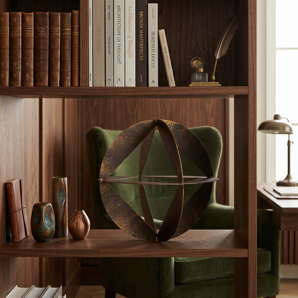 METAL ORB DECOR