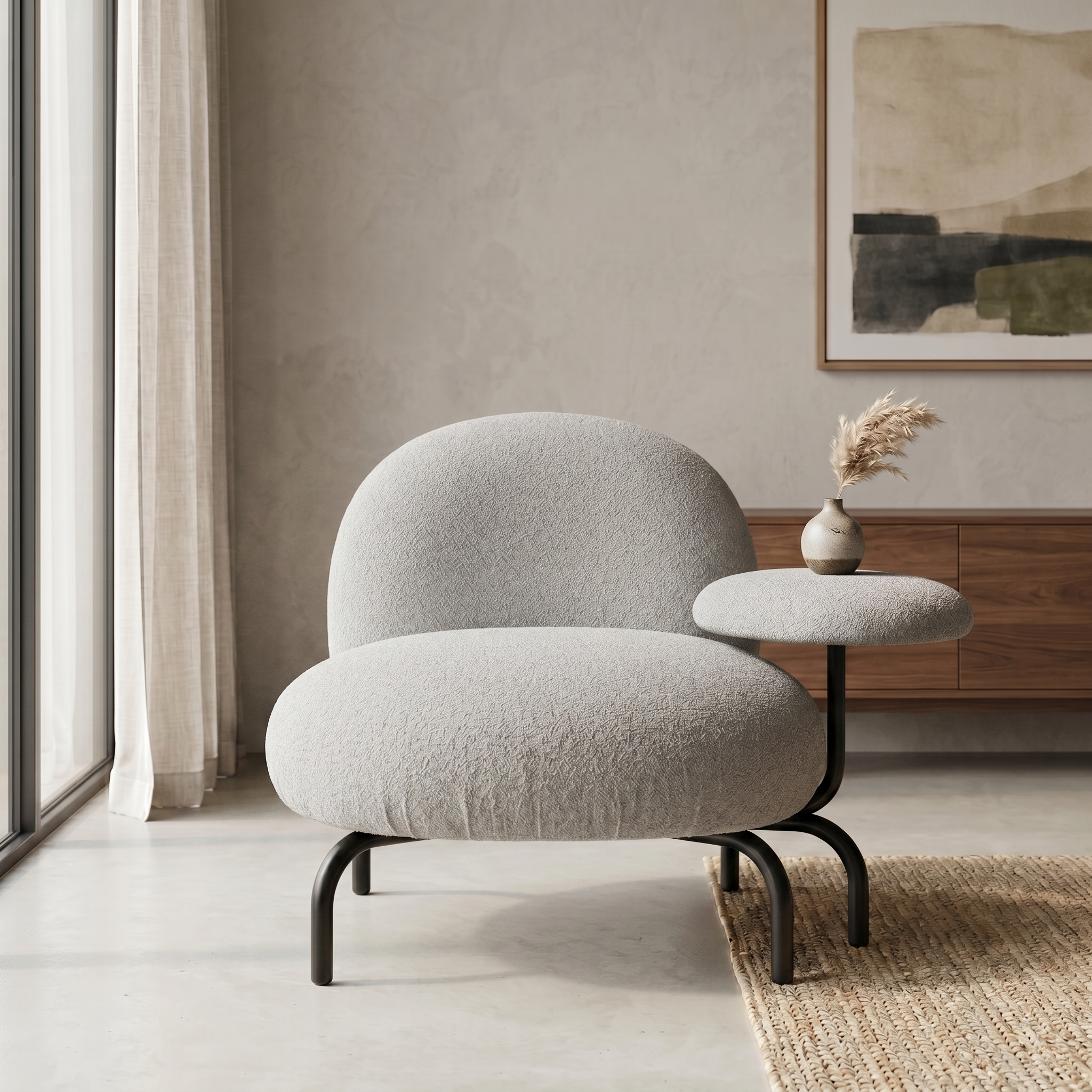 KHULAN ACCENT CHAIR with SINGLE ARMREST