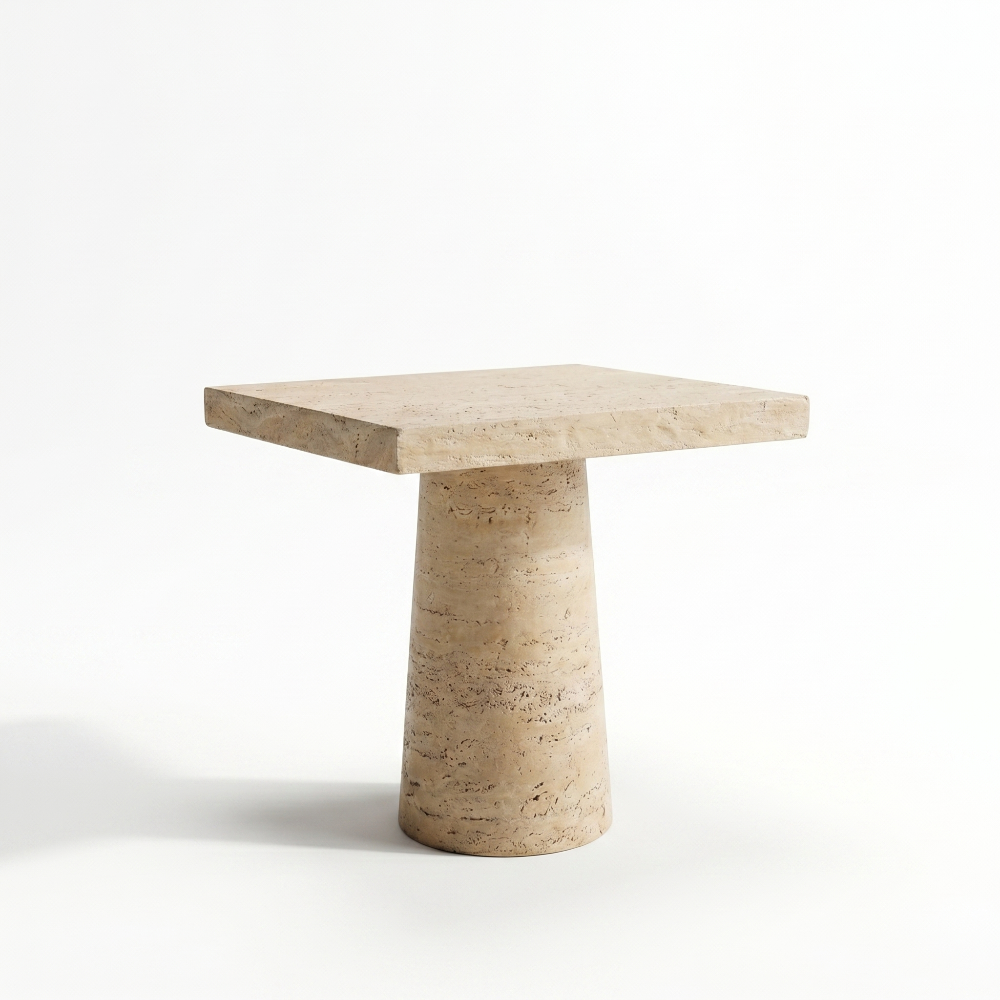 CREAM SQUARE  SIDE TABLE