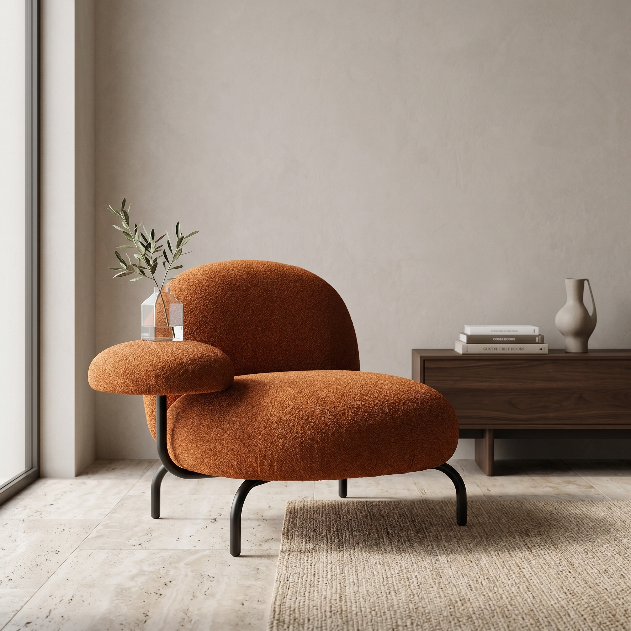 KHULAN ACCENT CHAIR with SINGLE ARMREST