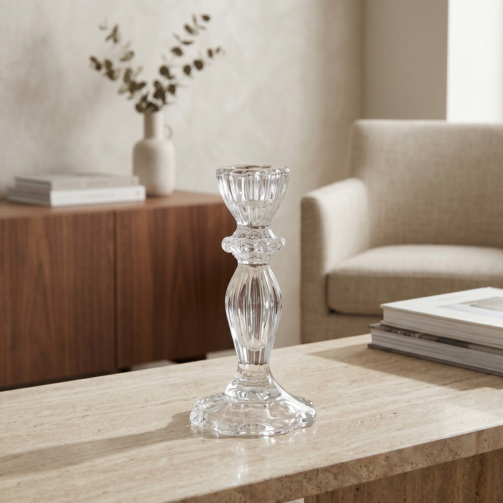 GLASS CANDLE HOLDER