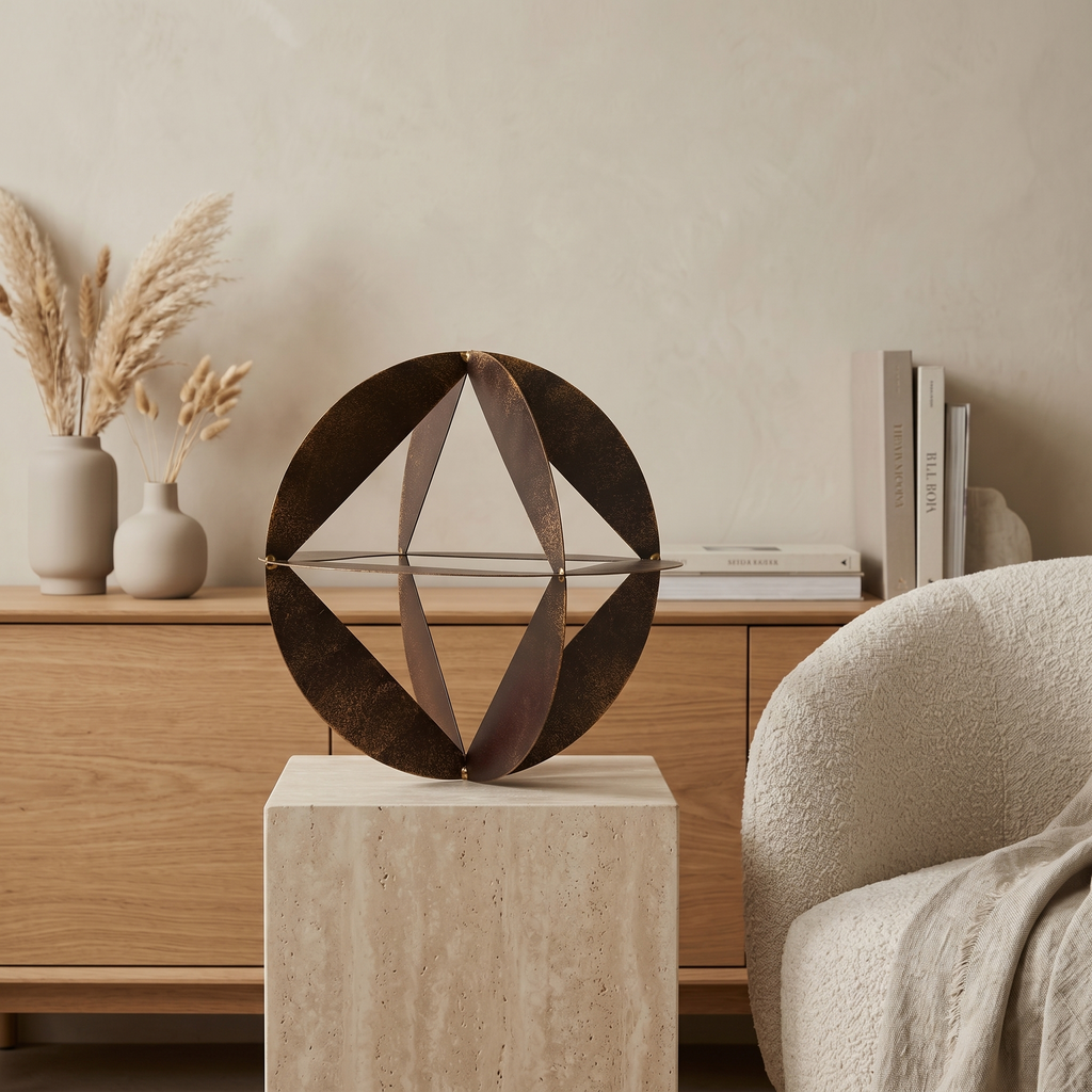 METAL ORB DECOR