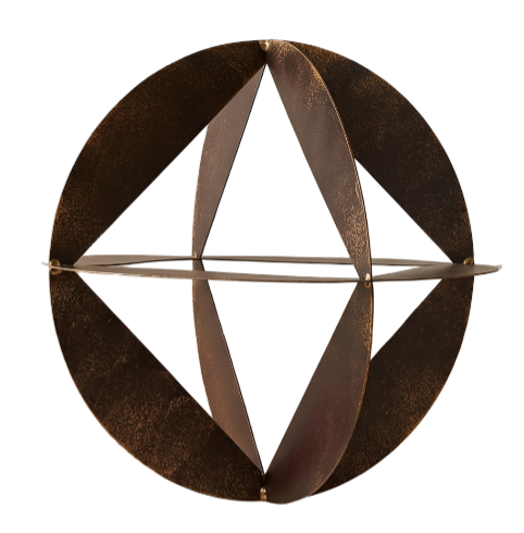METAL ORB DECOR