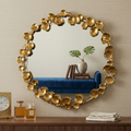 GOLD LEAF MIRROR