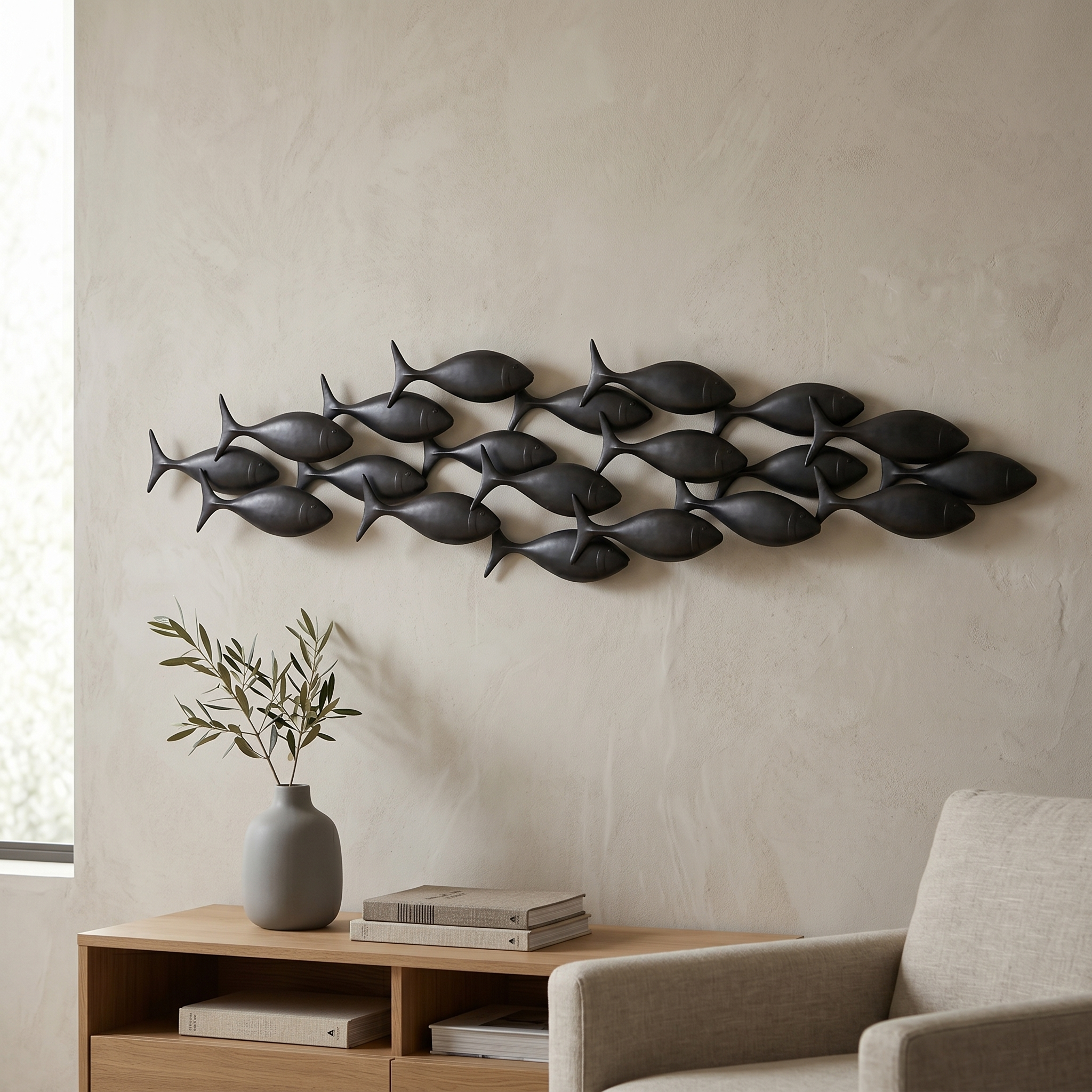 SCHOOL OF TUNA WALL ART