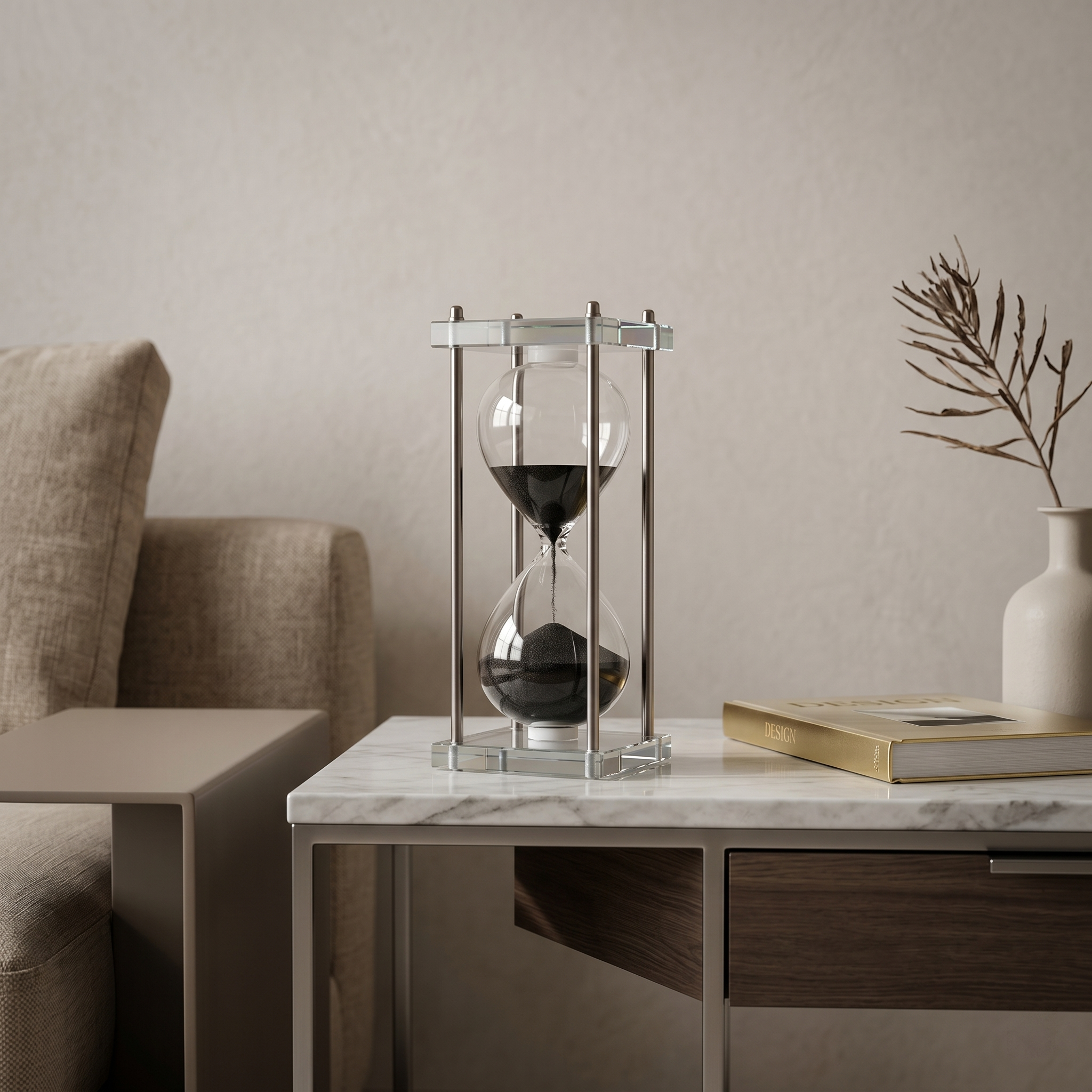 HOURGLASS SILVER COLUMN