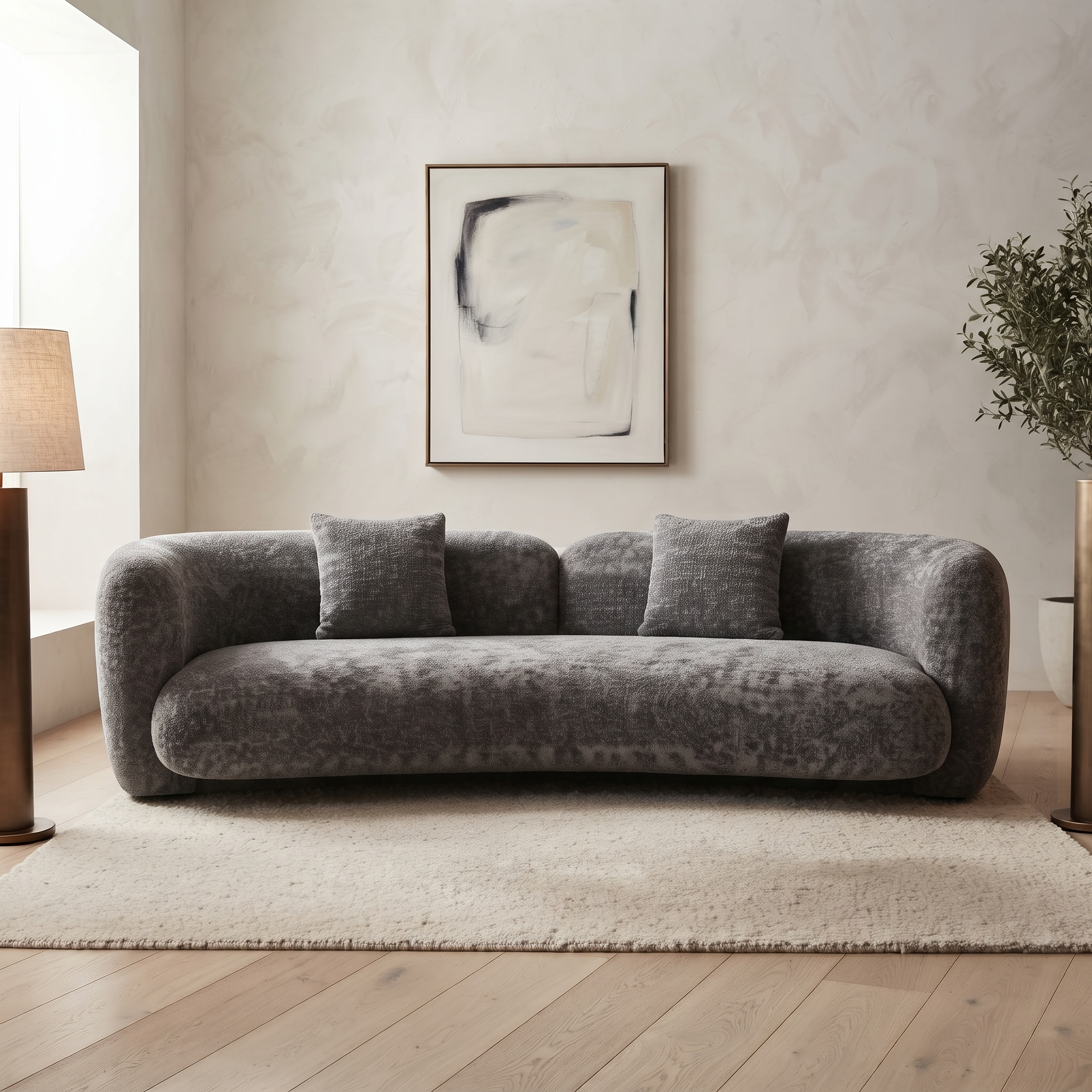 AZENITH 4 SEATER CURVED SOFA