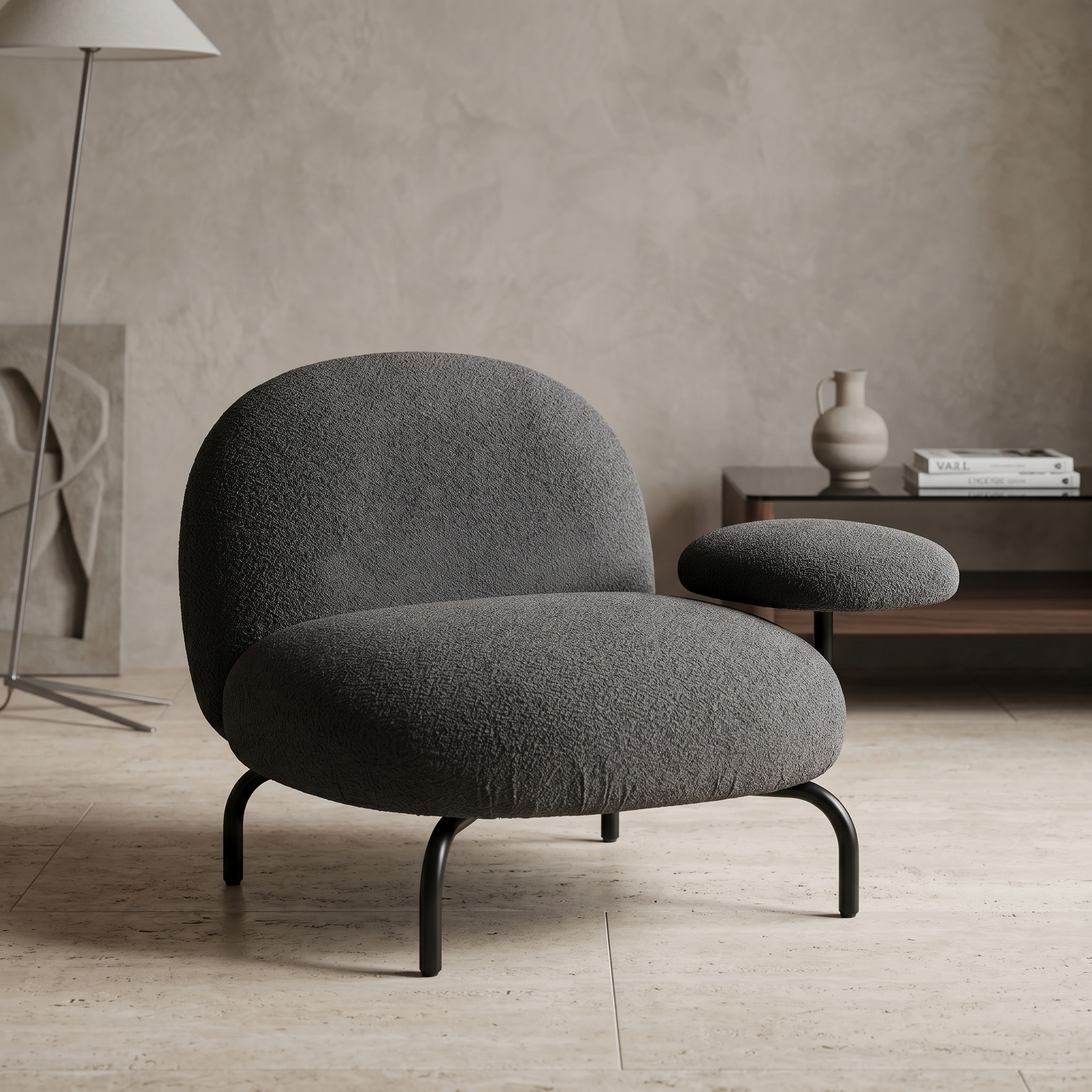 KHULAN ACCENT CHAIR with SINGLE ARMREST