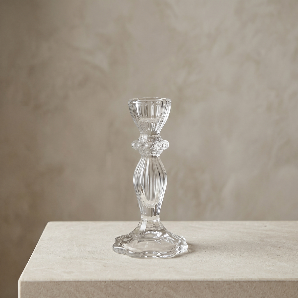 GLASS CANDLE HOLDER