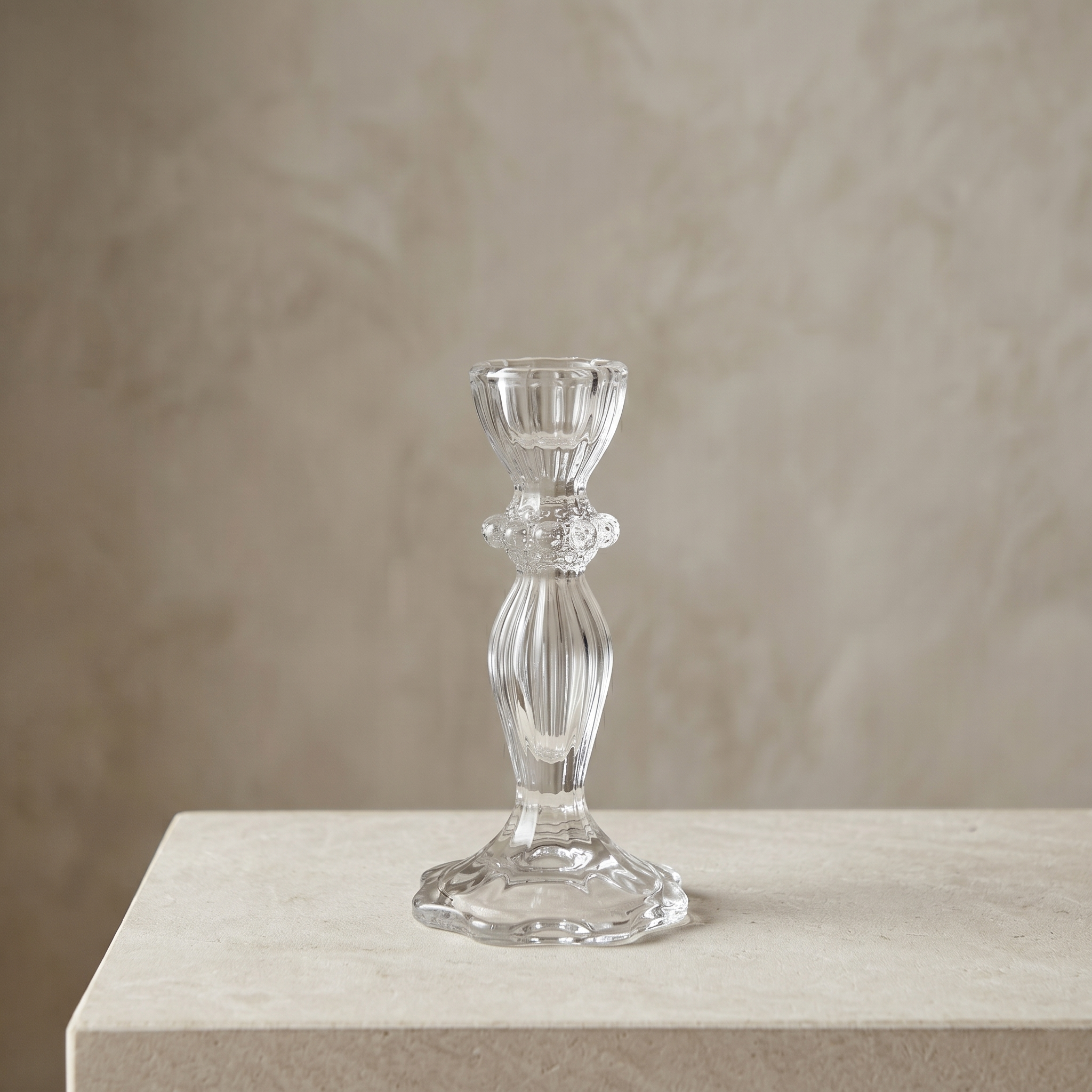 GLASS CANDLE HOLDER