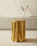 GOLDEN TREE TRUNK STOOL