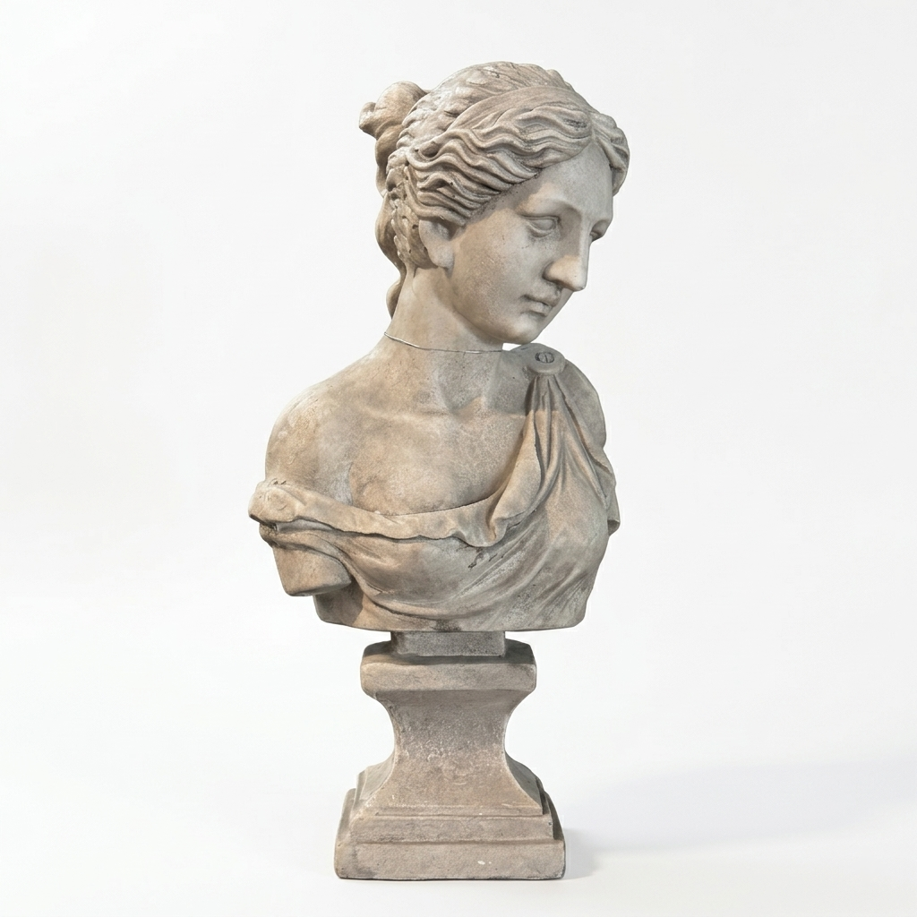 BUST OF WOMEN IN MAGNESIAN