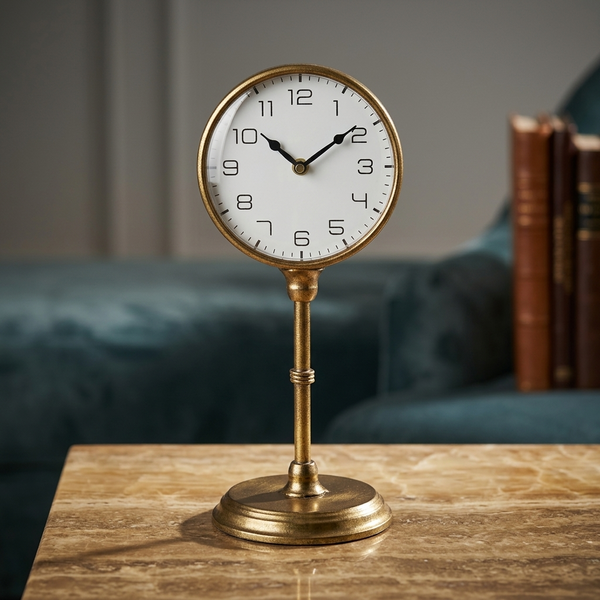 GOLD TABLE CLOCK