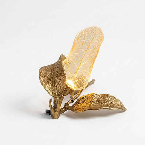 3 GOLD LEAVES TABLE LAMP